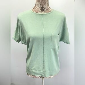 ALLIE ROSE Mint Green Short Sleeve sweater size S